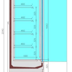 Přístěnná chladící vitrína CS JAX 2.0