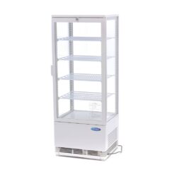 Chladnička s vitrínou 43 cm - 98 l - bílá