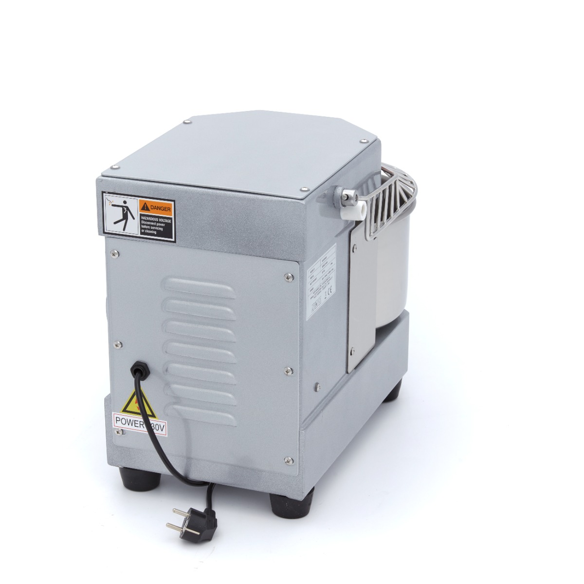 Amasadora – 8 l – 4,5 kg de masa – Plateada - Imagen 4