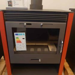 Krbová kamna VICTORIA Rubin Lux, červená