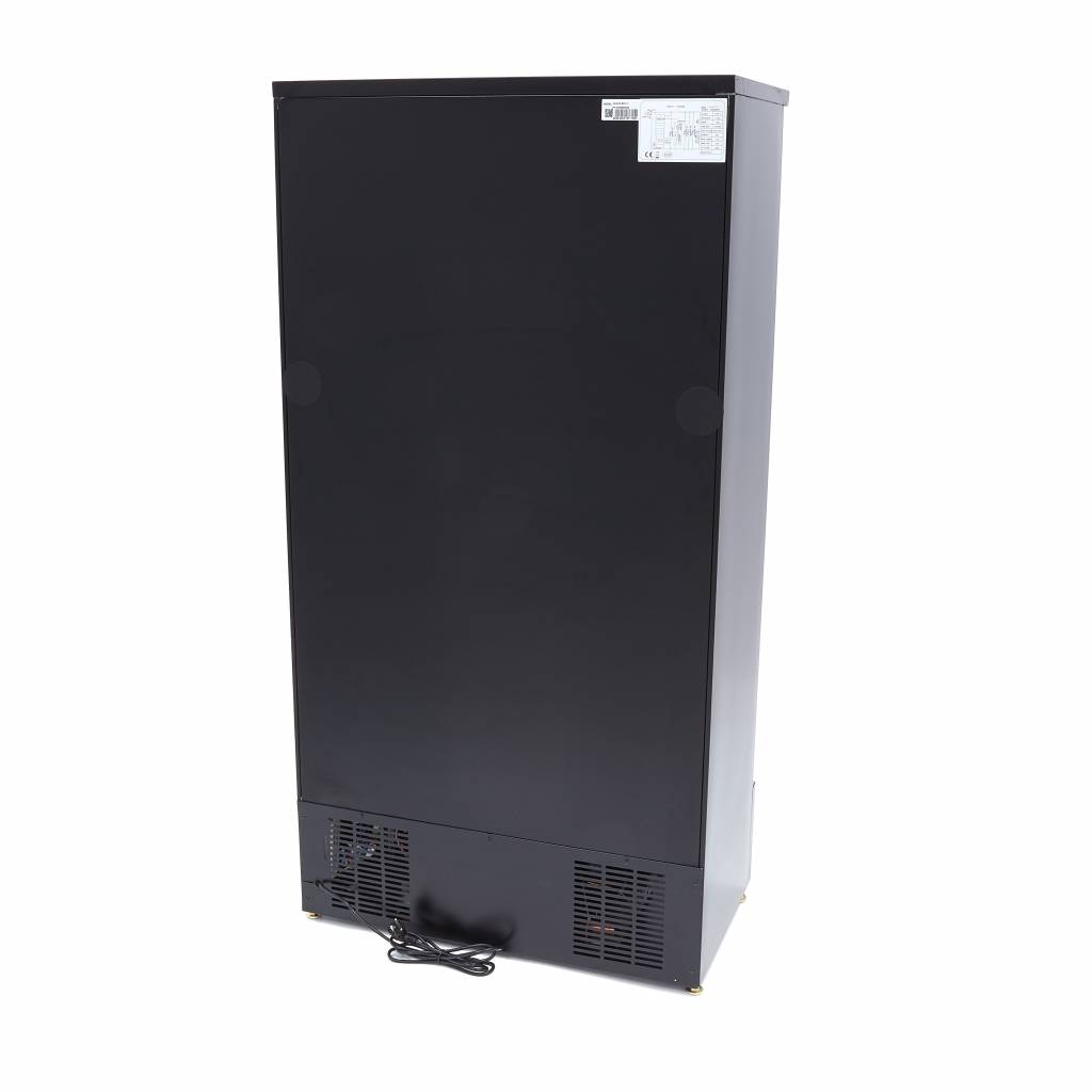 Vitrina refrigeradora acristalada 466L negra - puerta batiente - Imagen 4