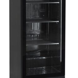 Chladicí skříň prosklené dveře, černá TEFCOLD SCU 1425 frameless