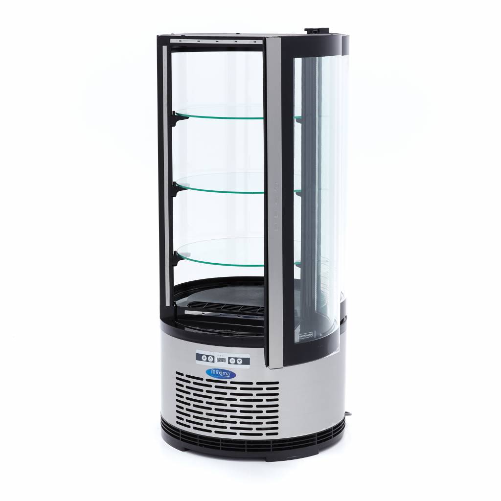 Vitrina de repostería Maxima 100L redonda negra - Imagen 6