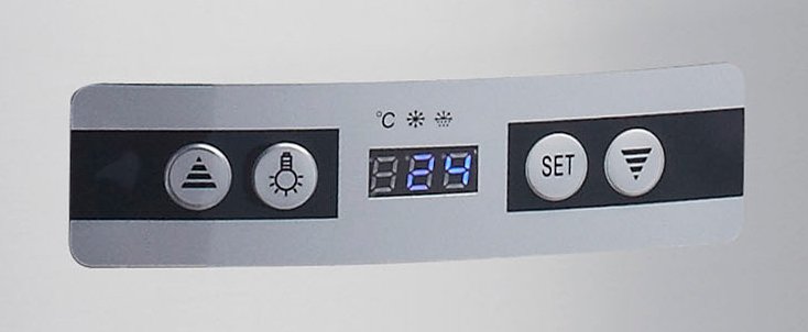 Vitrina de repostería Maxima 100L redonda negra - Imagen 7