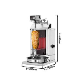 Gril na kebab Elektrický 1 hořák max do 5 kg