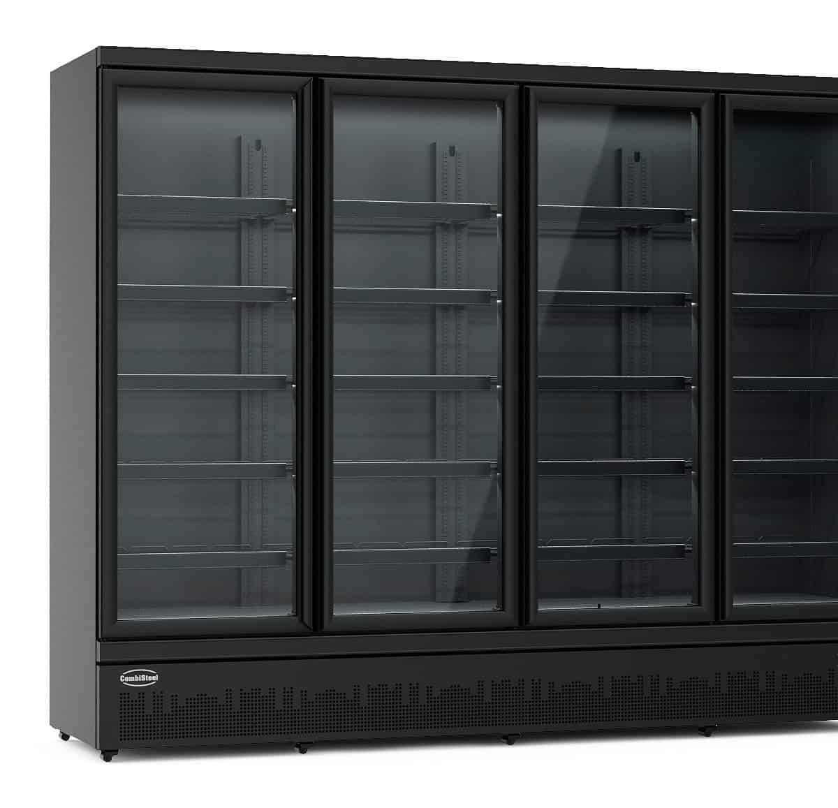 Chladnička prosklená CS 7455A 224 černá