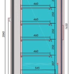Přístěnná chladící vitrína CS MIKE 1.9