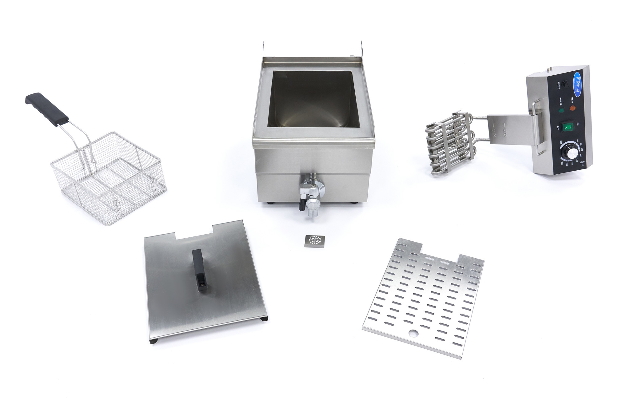 Freidora gastro 10 litros 3kW con salida - Imagen 8