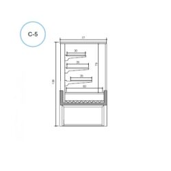 Obslužná cukrářská vitrína Zoin Kristall C4 100