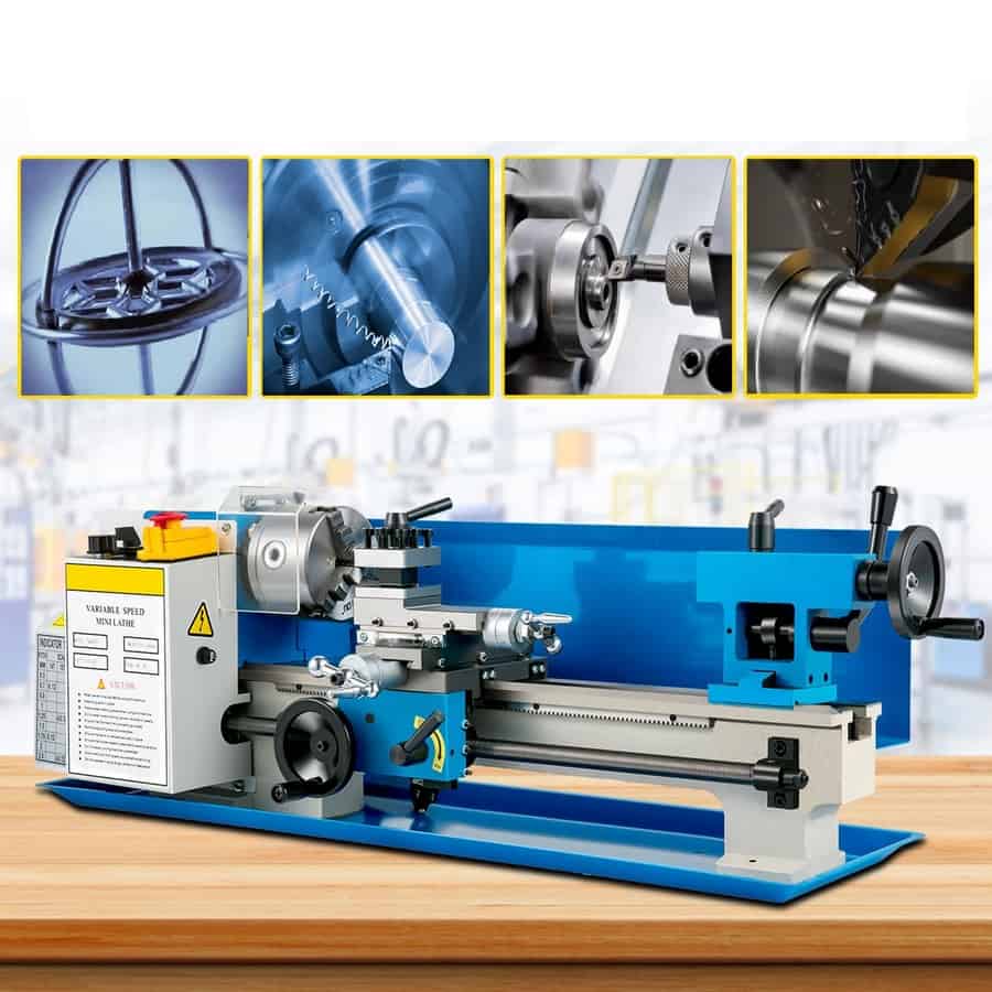 Přesný mini soustruh na kov 180x350 550 W