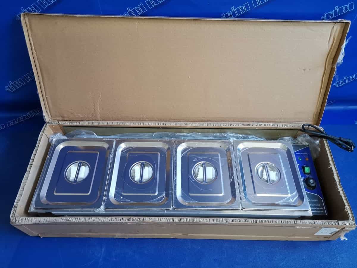 Pultová vodní lázeň s krytem 4 x GN1/2