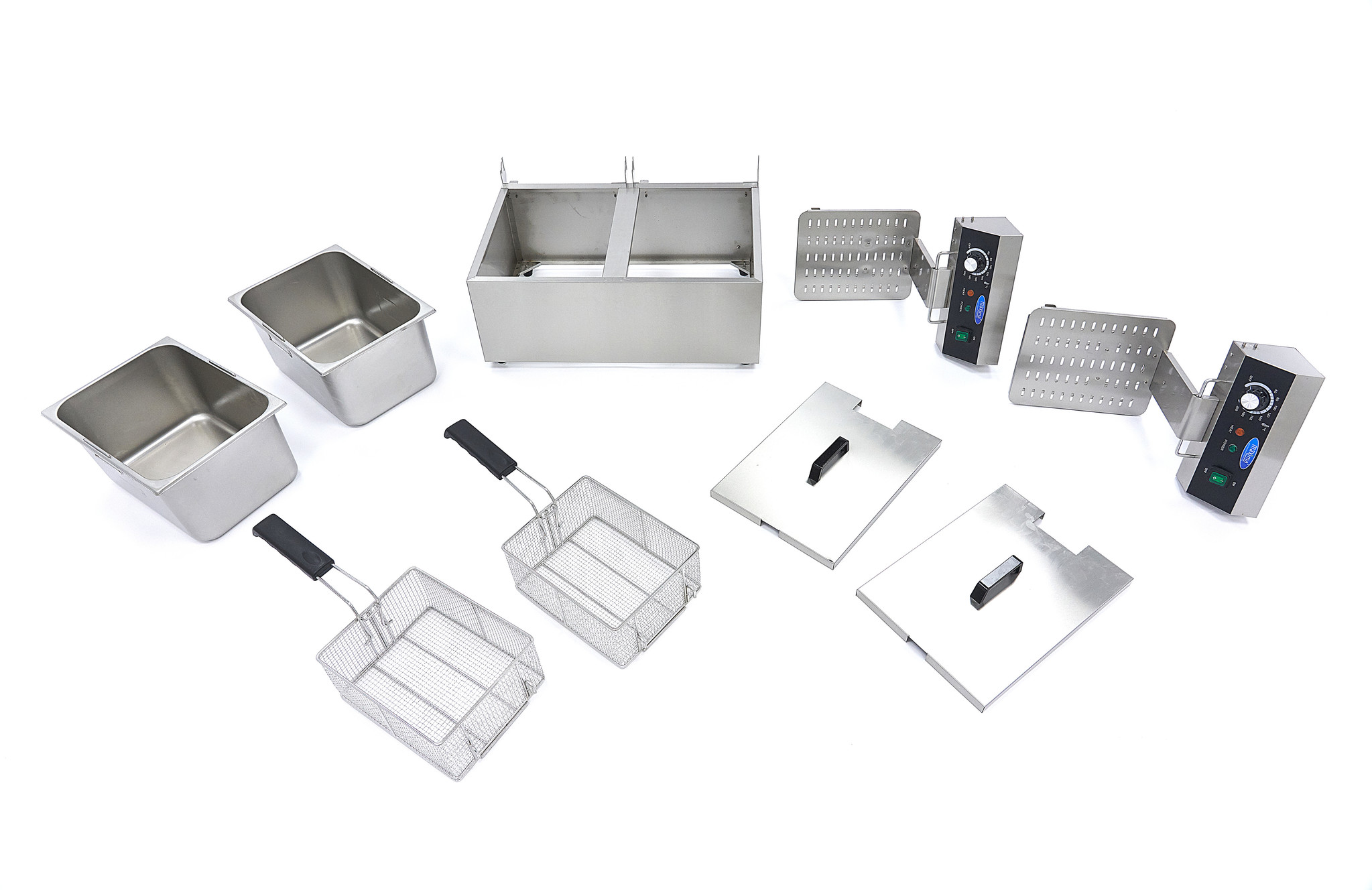 Freidora eléctrica doble 2 x 11L 6kW - Imagen 7